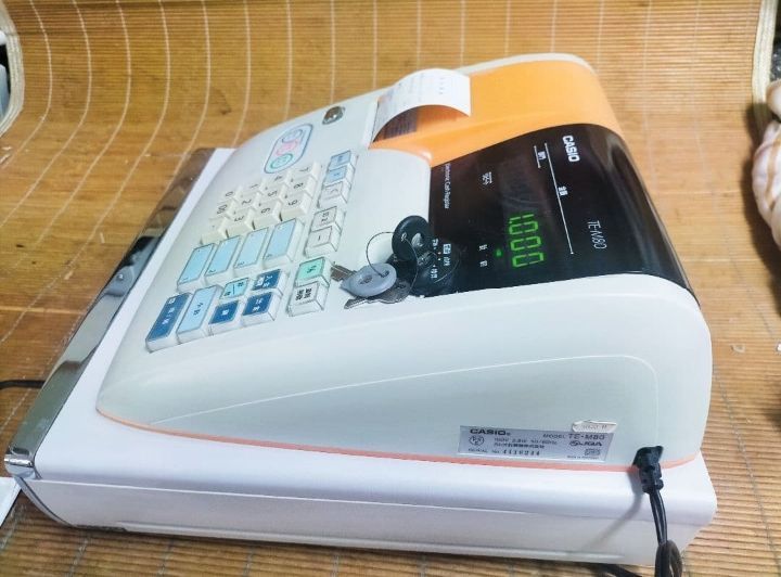 カシオレジスター TE-M80 中古品 人気機種感熱紙 送料無料 001121