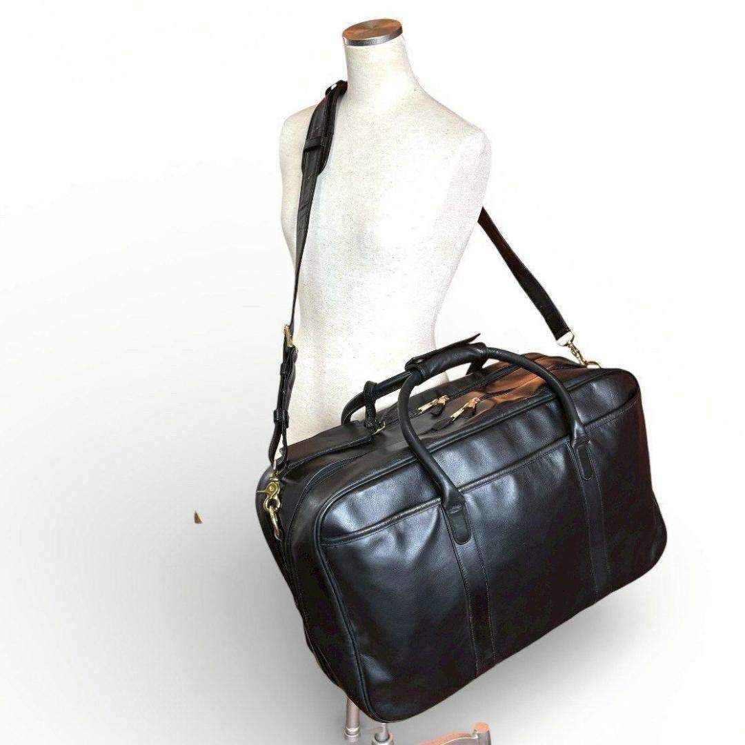 使うほど、深まる黒曜】 COACH オールドコーチ ボストンバッグ 2WAY 