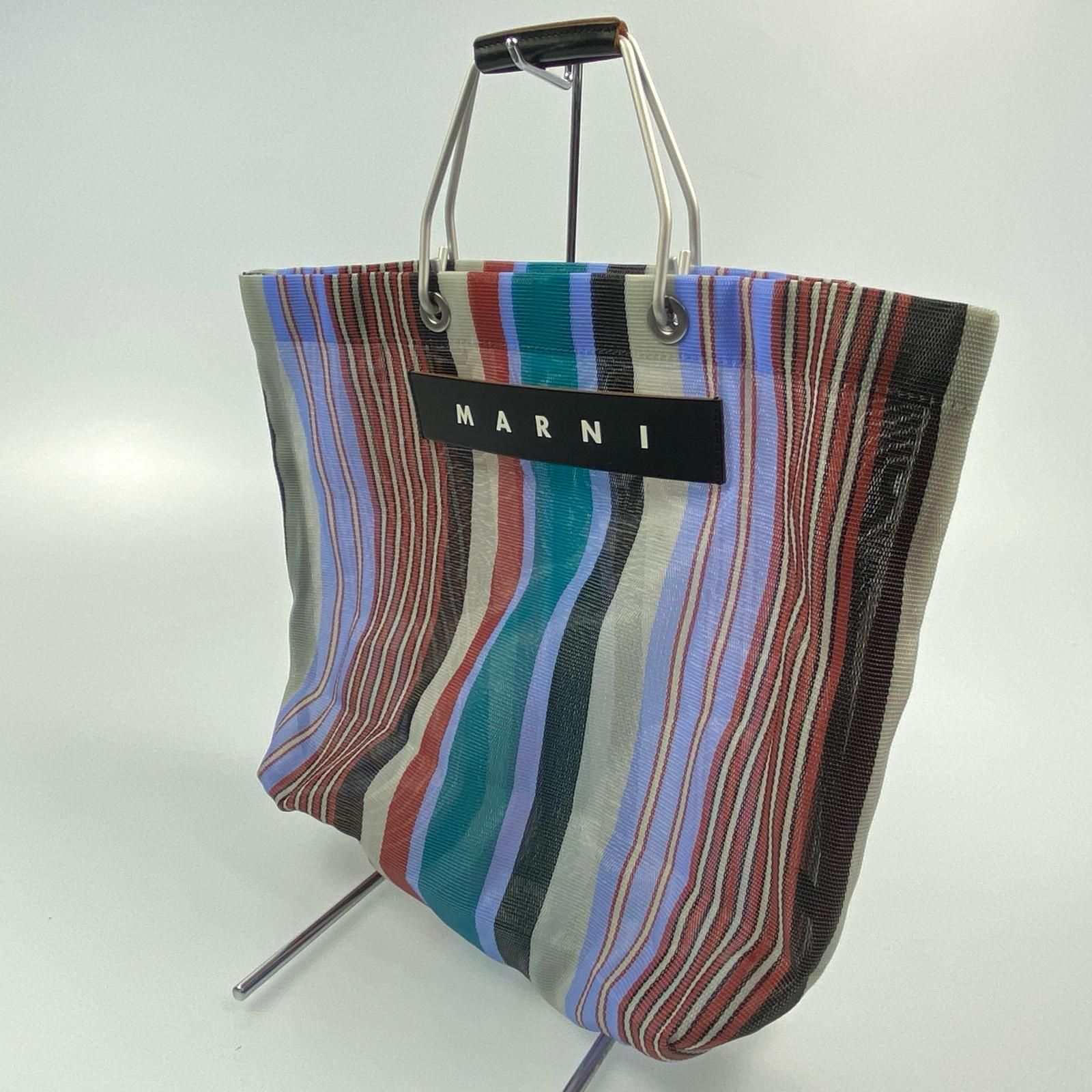 姫路東店】 中古 MARNI | マルニ トートバッグ ストライプ 【121 