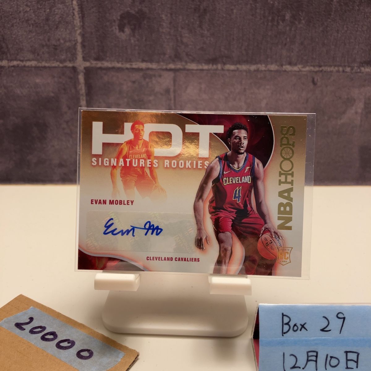 2021 22 Panini Hoops Evan Mobley 直筆サインカード Cleveland Cavaliers Hot Signatures RC ルーキー Rookie カード