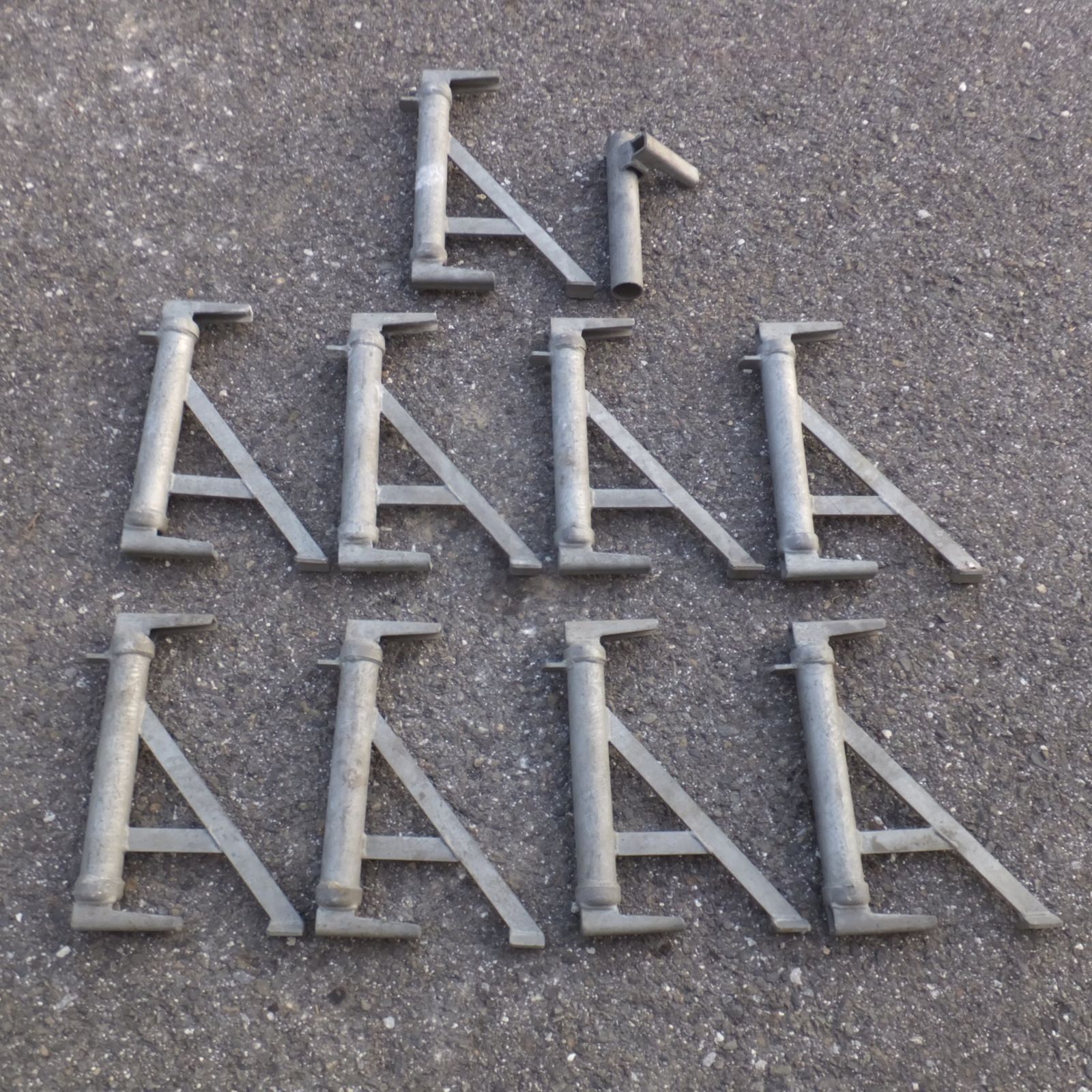 光洋機械産業 KYC 建築足場 足場材 ブラケット 10点 セット 長さ 36 cm 9点 25 1点