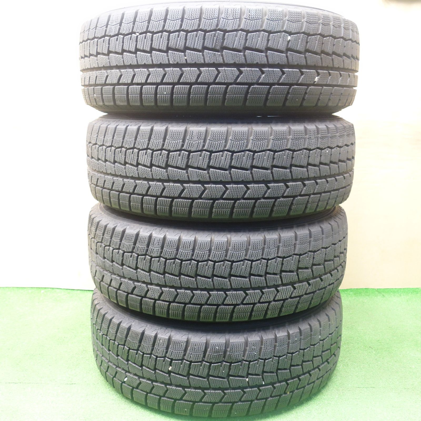 バリ溝！22年！キレイ！9.5分☆スタッドレス 195/65R15 ダンロップ 
