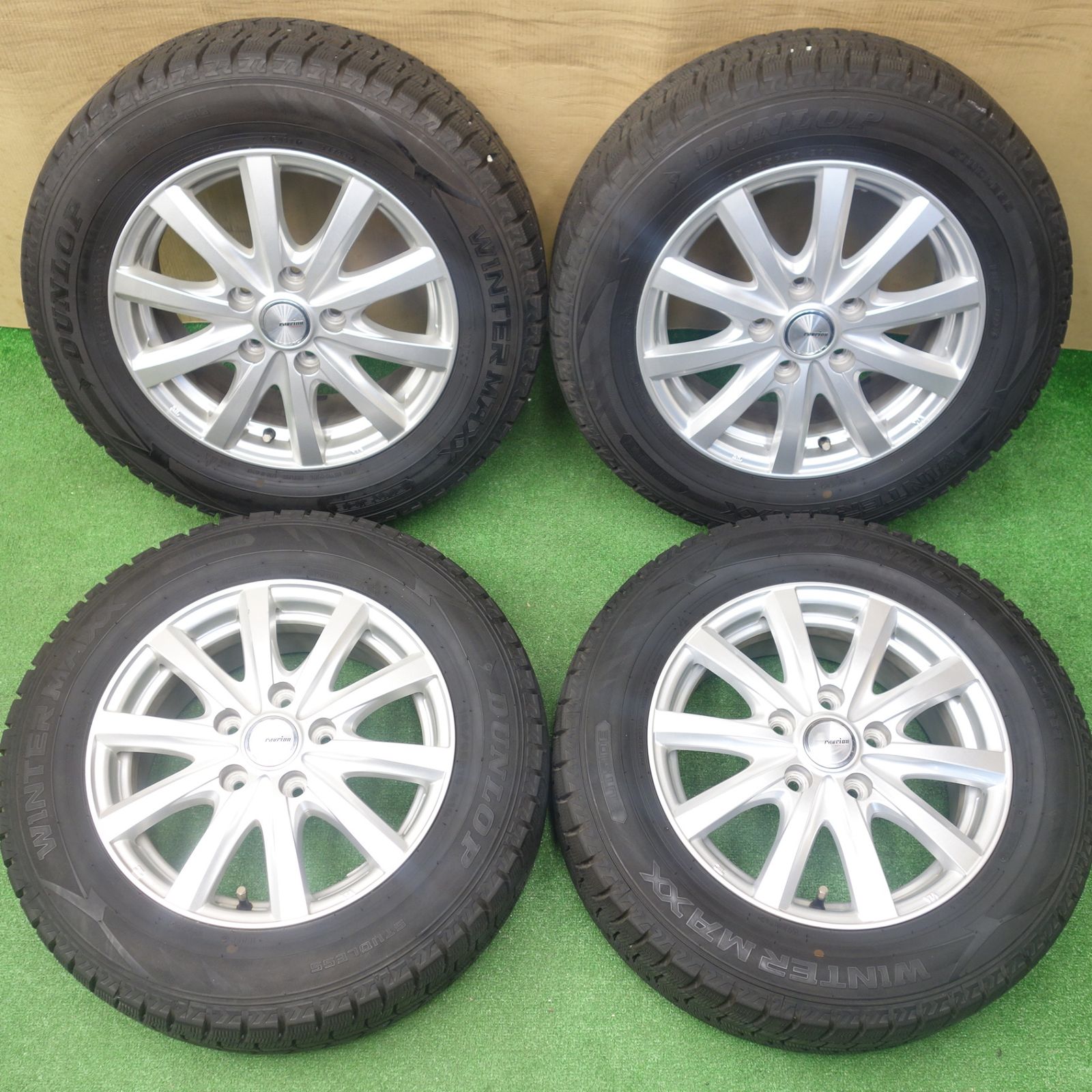 バリ溝！22年！キレイ！9.5分☆スタッドレス 195/65R15 ダンロップ 