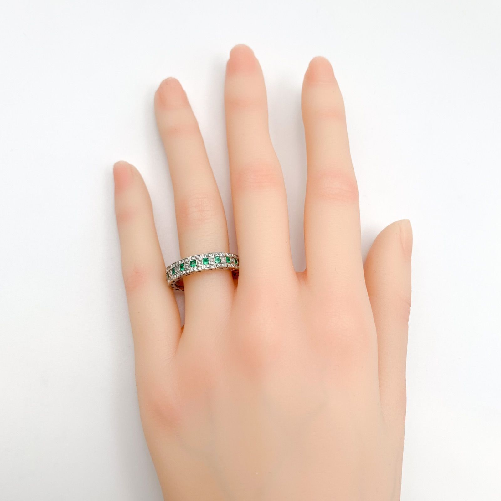 中古】DAMIANI ダミアーニ 750 ベルエポック フル ダイヤ エメラルド