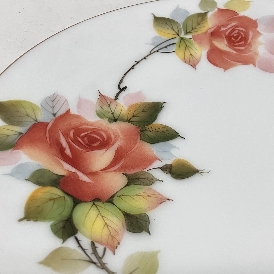 大倉陶園 クラシックローズ 薔薇 プレート デザート皿 金彩 花柄 食器 コレクション
