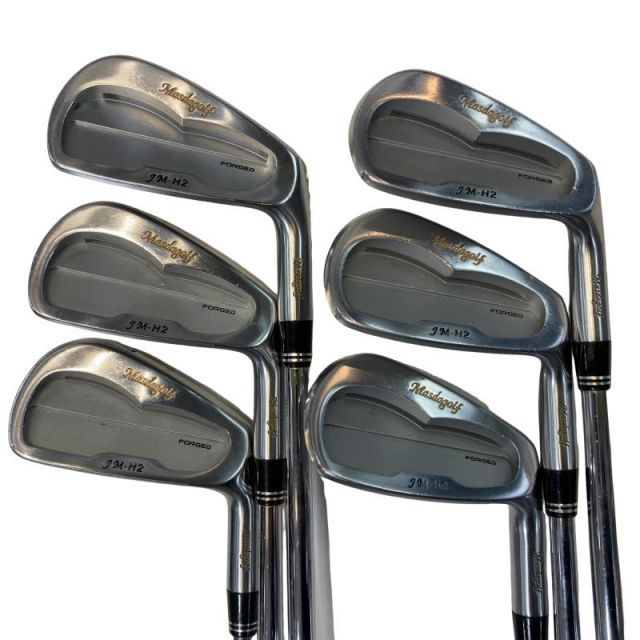  MASDA MASDA JM-H2 ニッケルクロムメッキ 6S アイアンセット IR 純正特注シャフト (フレックスS) メンズ 男性用 右利き 右用 Cランク ゴルフクラブ