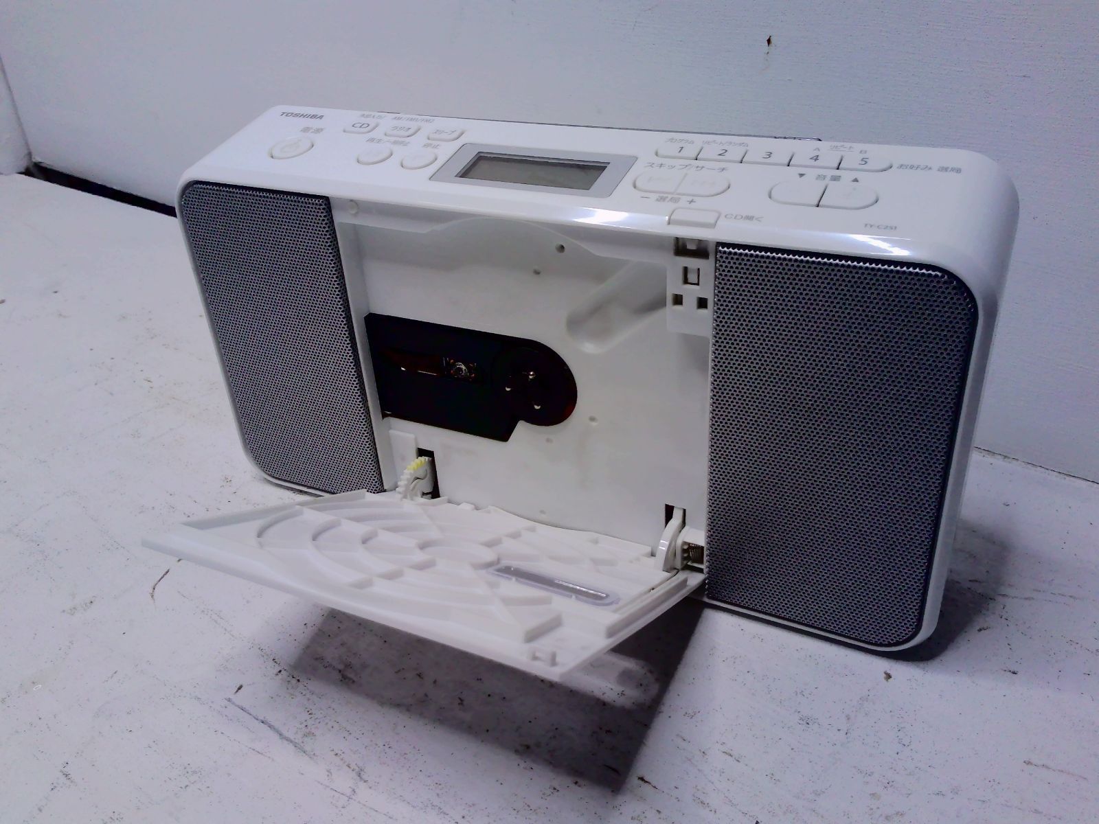【中古】東芝 CDラジオ TY-C251（ホワイト） TOSHIBA CDラジオ TY-C251（W） ホワイト CDラジカセ - 最安値・価格