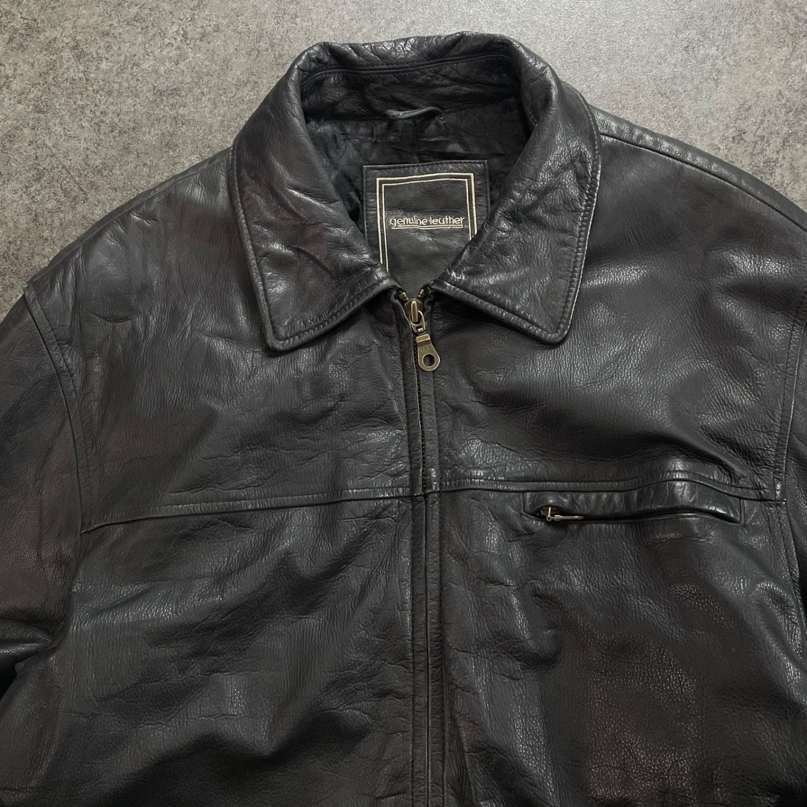 Vintage Angelo Litrico Real Leather Jacket Blouson アンジェロリ 