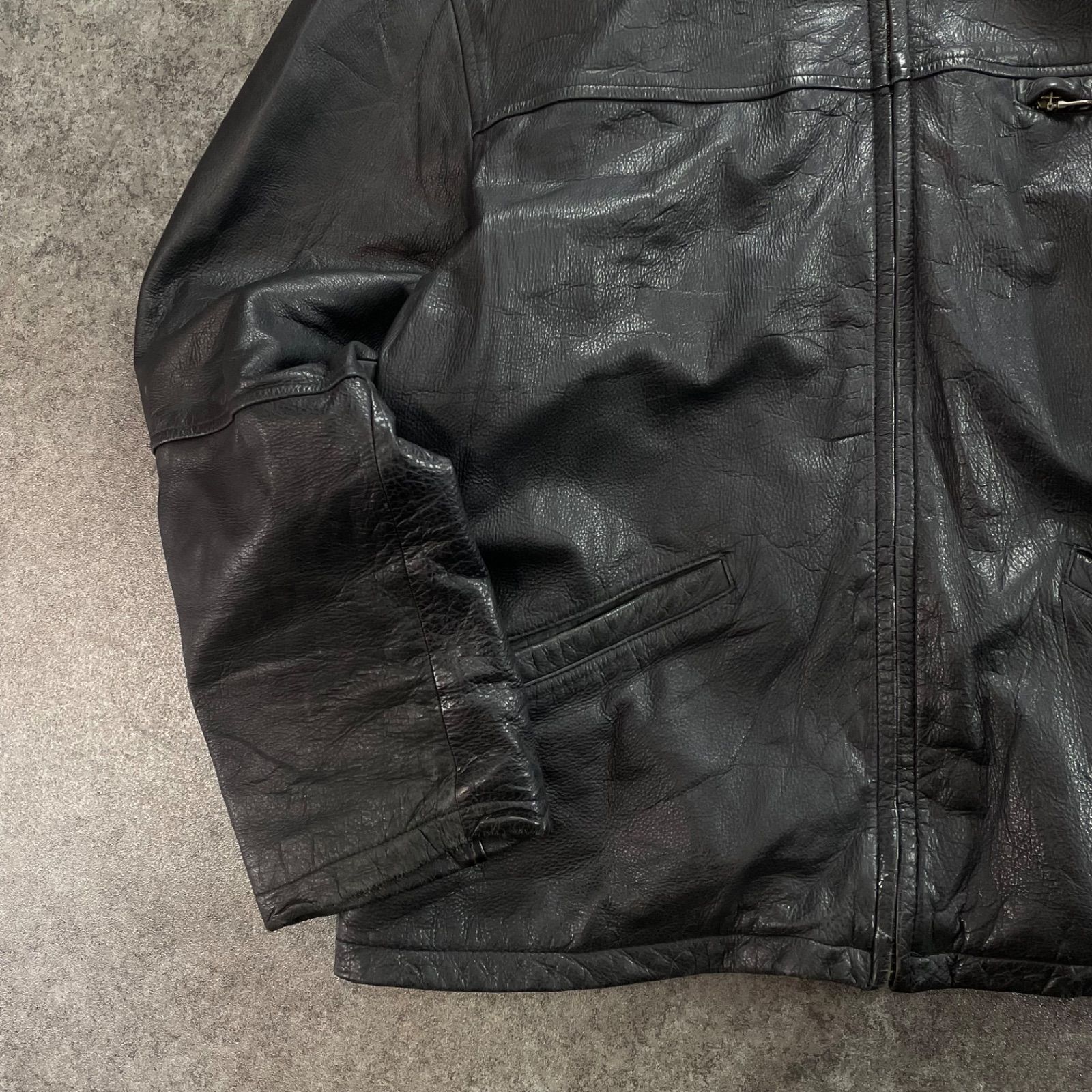 Vintage Angelo Litrico Real Leather Jacket Blouson アンジェロリ 