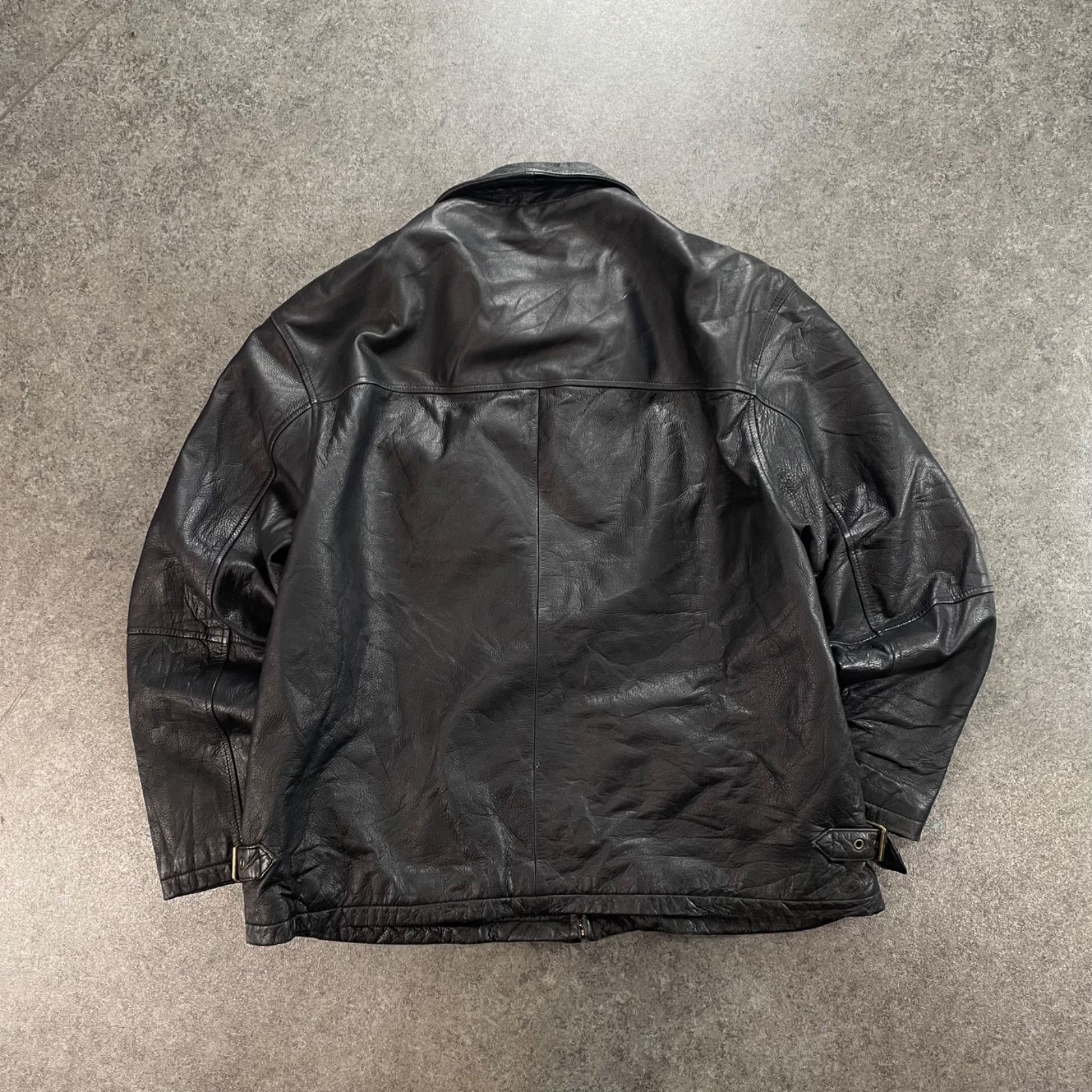 Vintage Angelo Litrico Real Leather Jacket Blouson アンジェロリ 