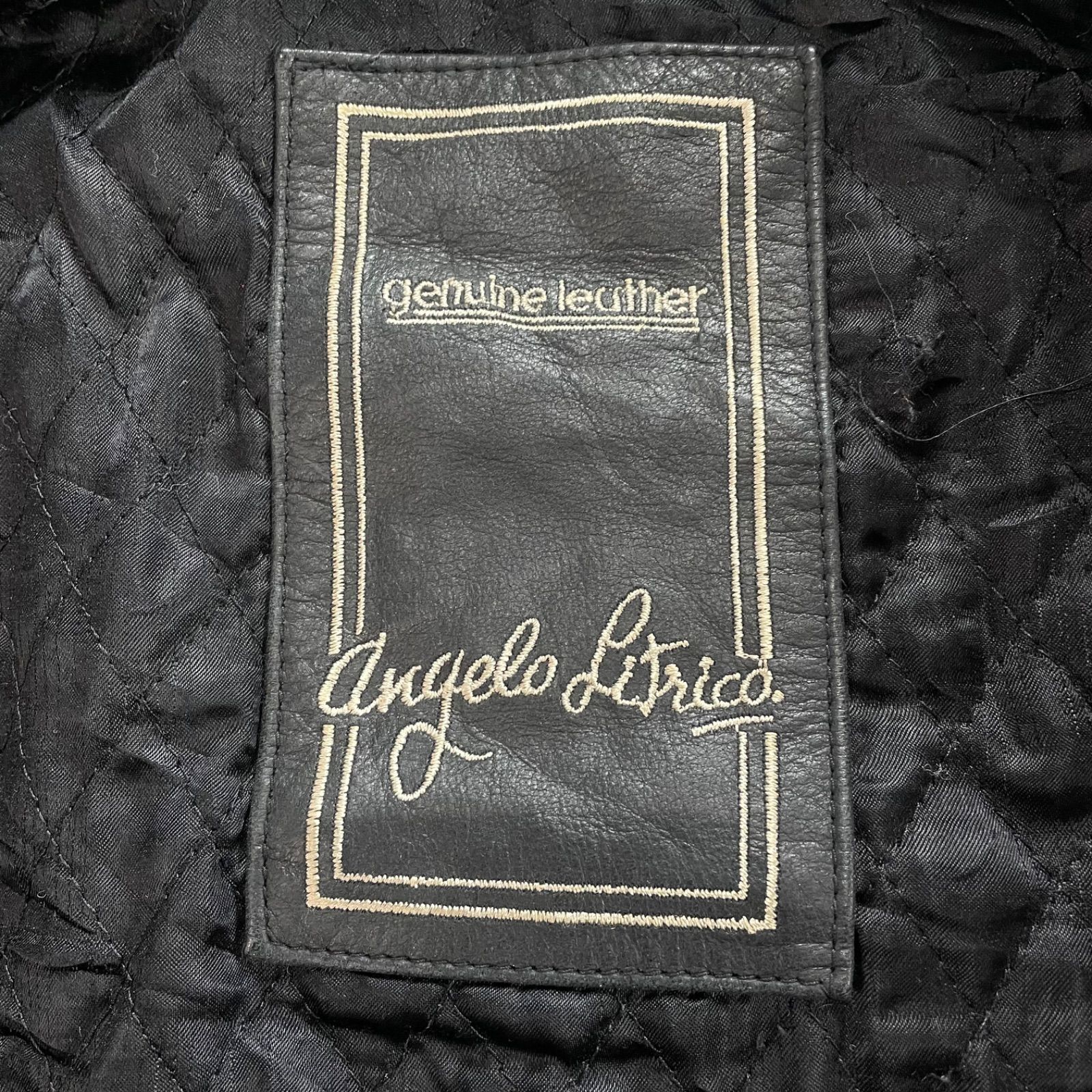 Vintage Angelo Litrico Real Leather Jacket Blouson アンジェロリ 