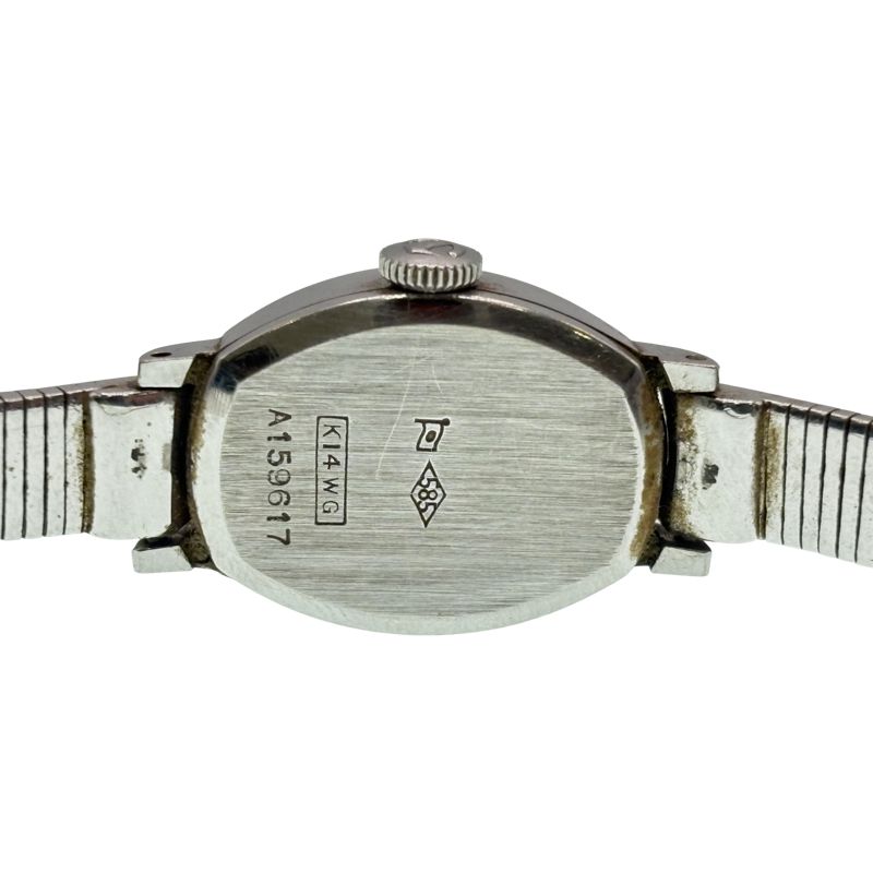 不動品】RADO エルフ ジュエリーウォッチ K14WG 手巻き パープル文字盤