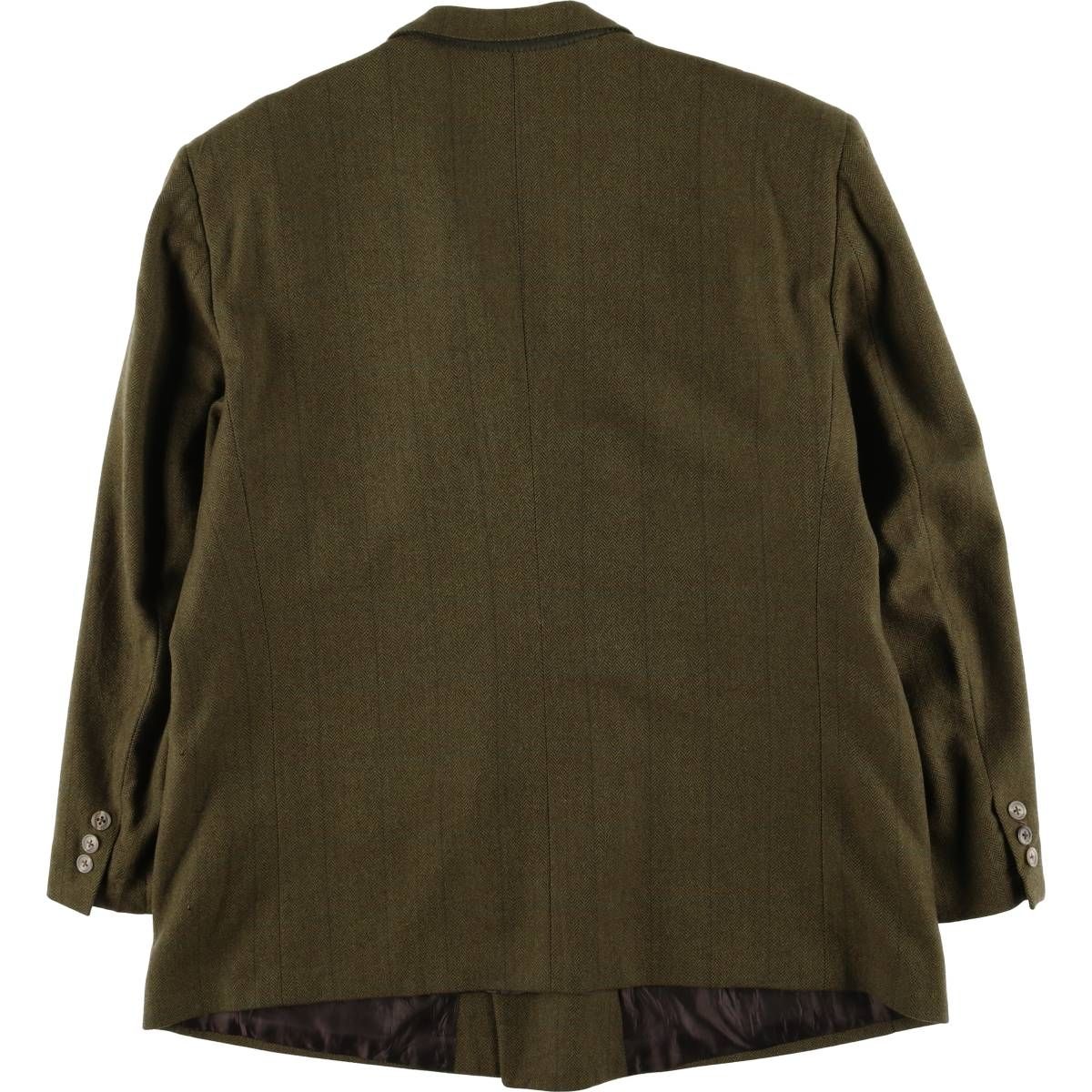 Burberry テーラードジャケット ダブル ヘリンボーン カシミヤ混 