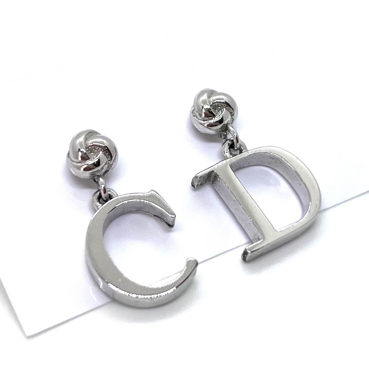 美品☆Christian Dior クリスチャン ディオール ピアス CDロゴ