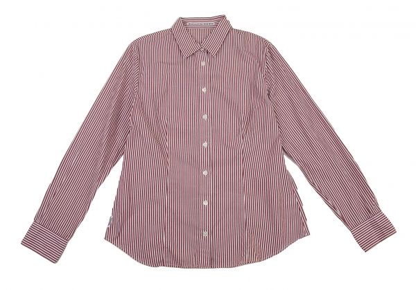 マドモアゼルノンノンMademoiselle NON NON コットンストライプシャツ