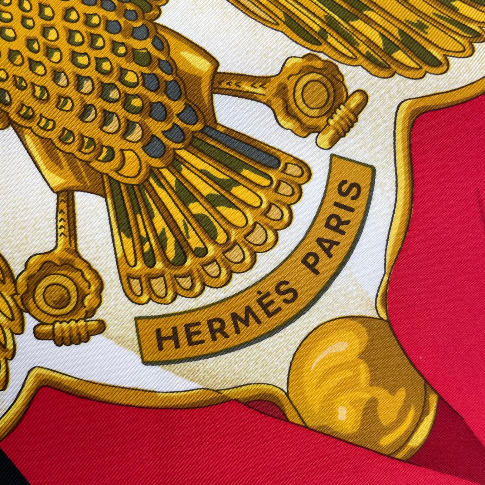 美品 HERMES エルメス スカーフ シルク カレ90 Soleil de Soie シルク