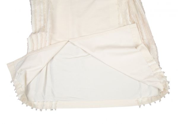 イッセイミヤケISSEY MIYAKE フリンジストライプ切替ラップデザイン