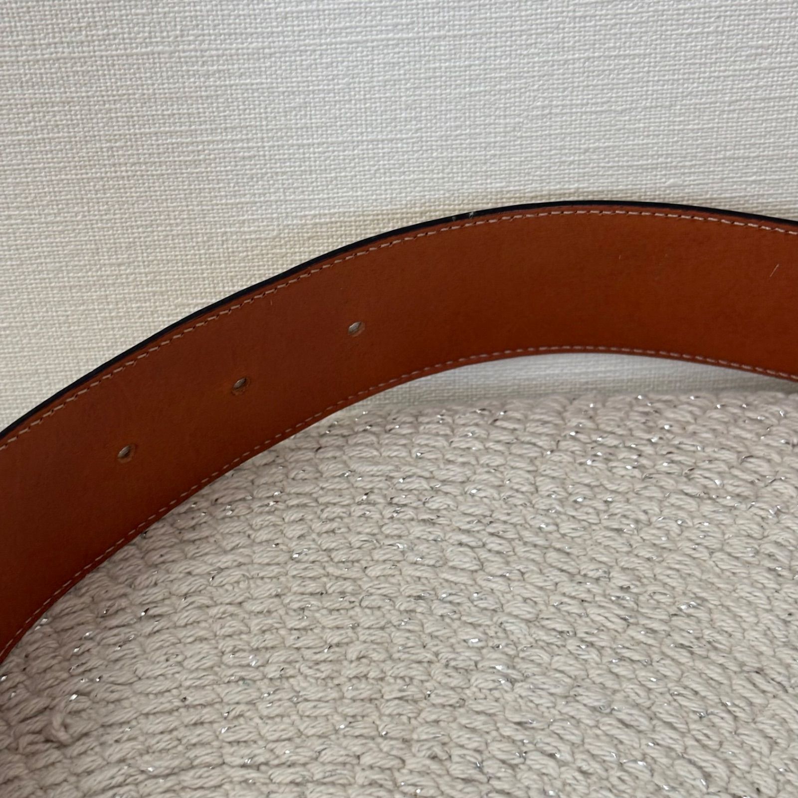 極美品】セリーヌ トリオンフ レザー ゴールド 金具 ベルト レディース