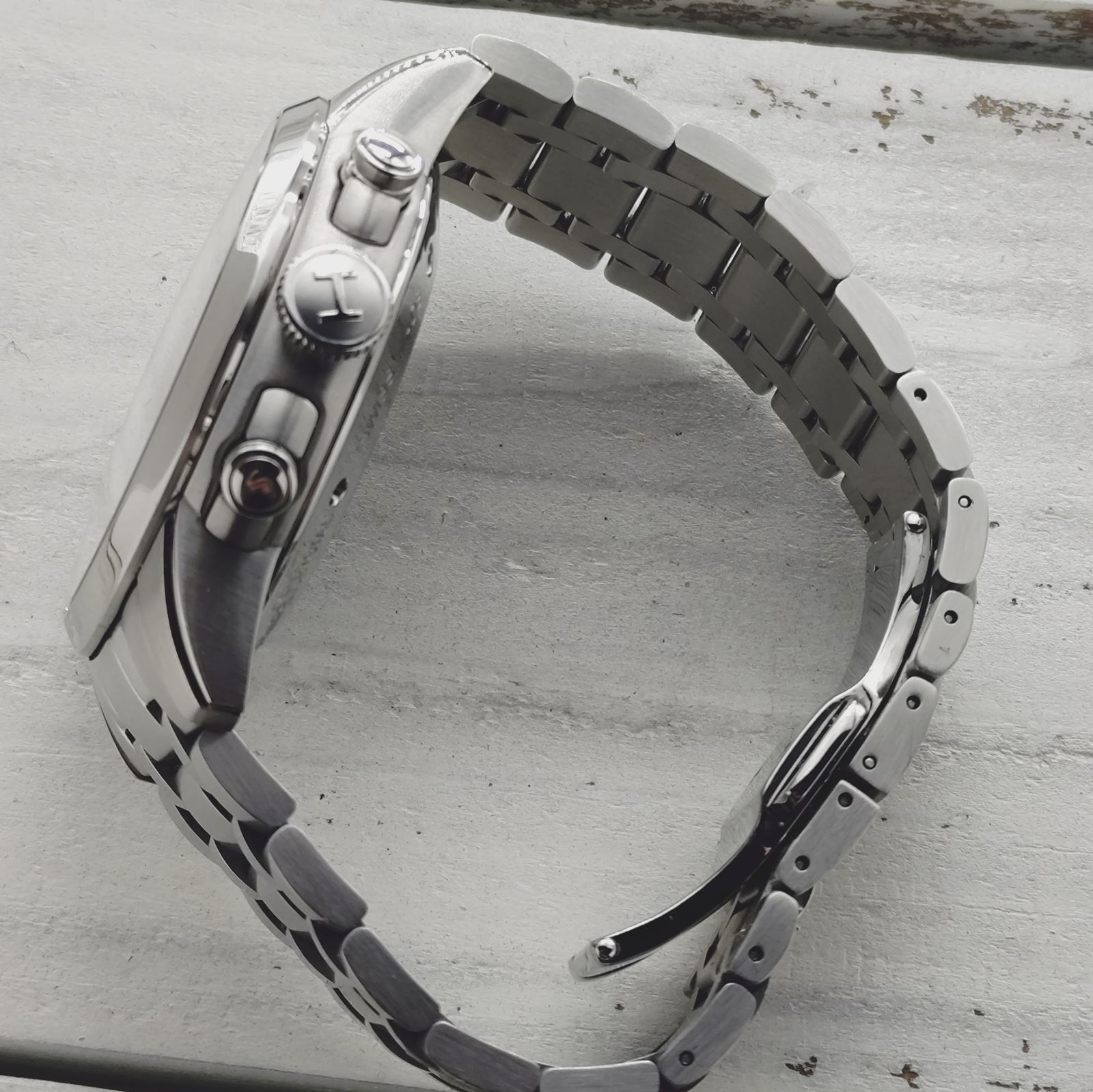  HAMILTON ハミルトン レイルロード クロノグラフ 28800振動 H40656131 品 チェック柄 自動巻き時計 腕時計(アナログ)