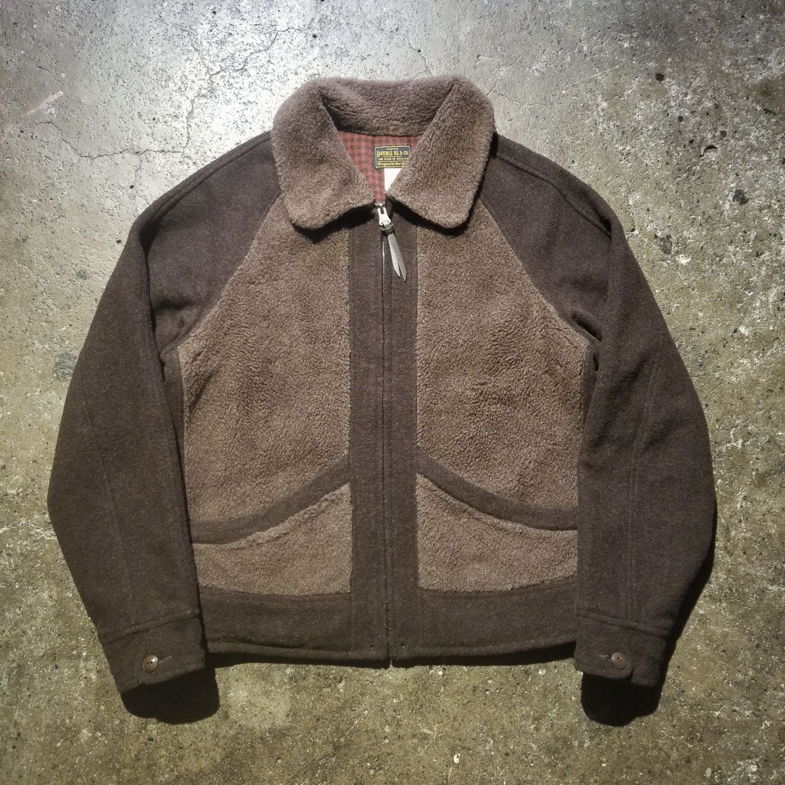 新品*RRL*フリース ジャカード ジャケット*S*　ダブルアールエル RRL 25aw フリースパネルド ジャカード ジャケット M Double RL ダブル