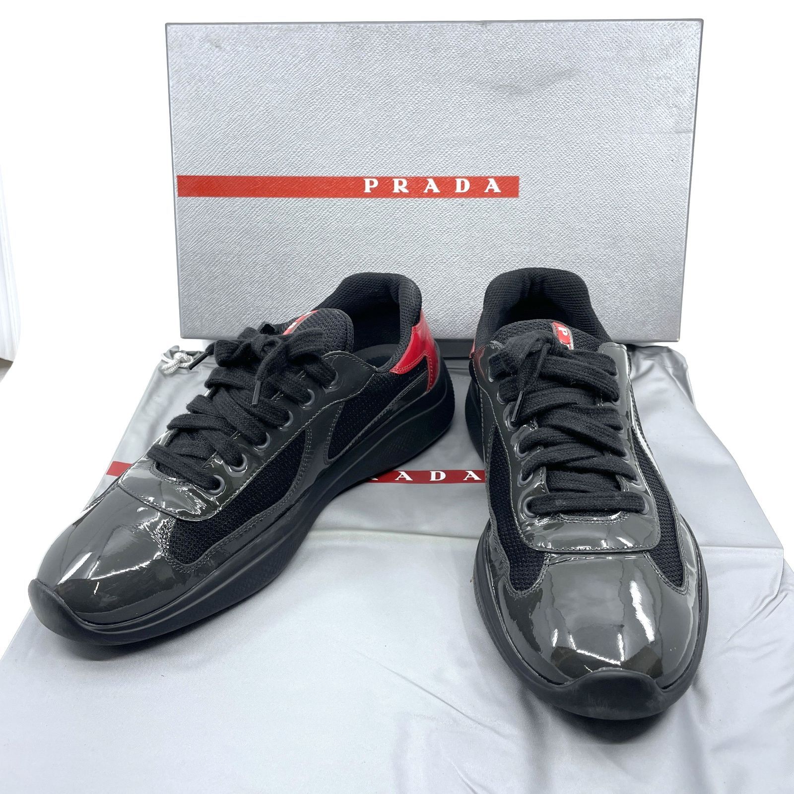 PRADA SPORTS プラダスポーツ パテントレザー × テクニカル 