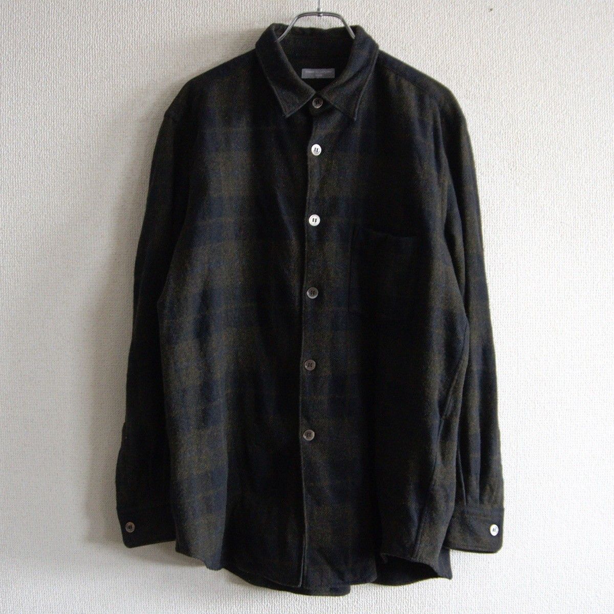 【美品/アーカイブ】COMME des GARCONS HOMME 【ウール チェック シャツ】 コムデギャルソン オム 26020172 美品/アーカイブ】COMME des GARCONS HOMME 【ウール チェック シャツ