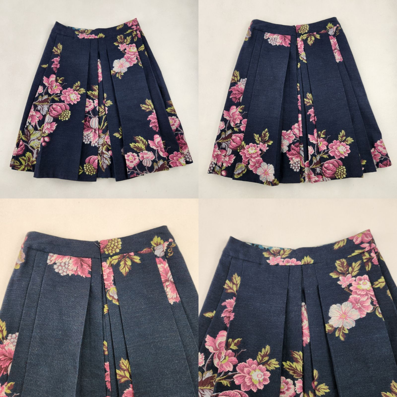 KENZO スーツ スカート セットアップ ウール 花柄 日本極東貿易 