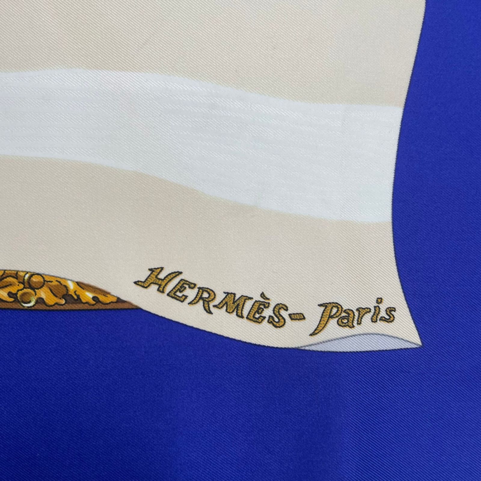 極美品 HERMES エルメス スカーフ シルク カレ90 Souvenirs de Paris
