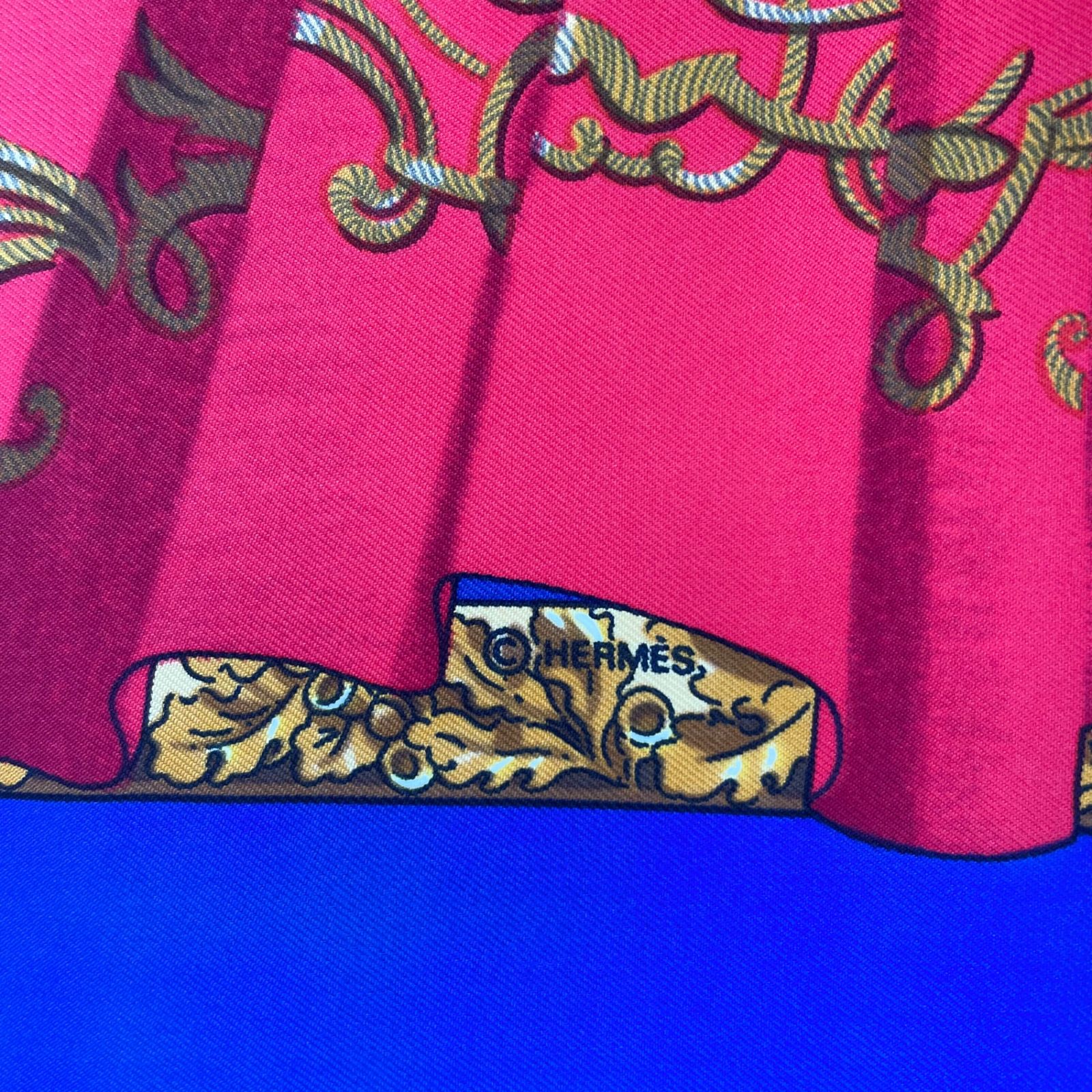 極美品 HERMES エルメス スカーフ シルク カレ90 Souvenirs de Paris