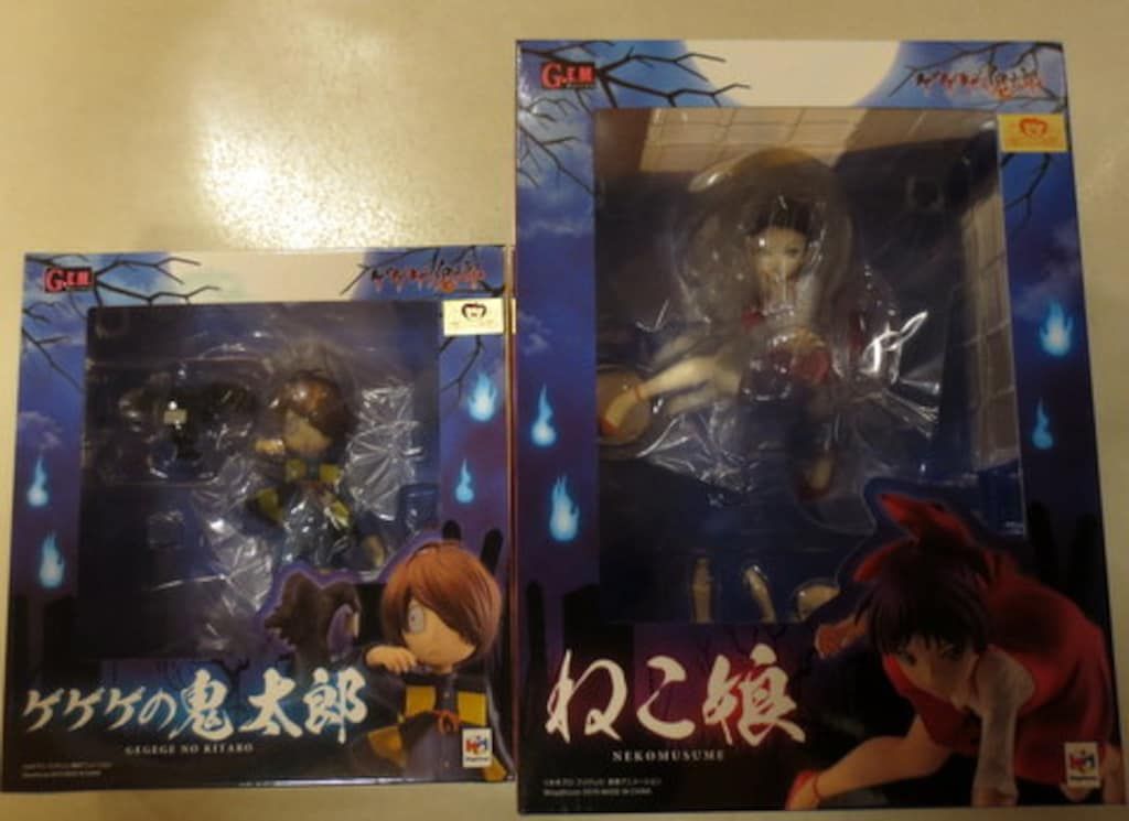 メガハウス ゲゲゲの鬼太郎 G.E.M.シリーズ 鬼太郎&ねこ娘 すねこすり