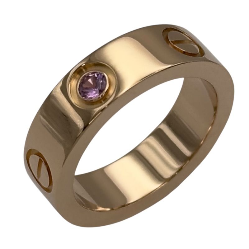 カルティエ Cartier ラブリング ピンクゴールド 750 ピンクサファイア