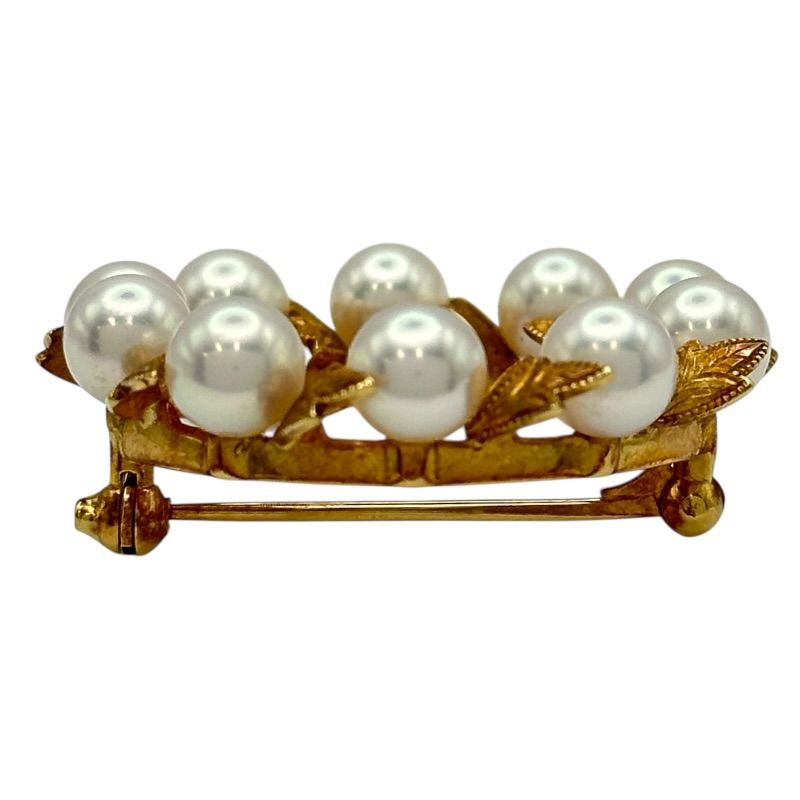 ミキモト MIKIMOTO ブローチ ゴールド K18 パール ジュエリー - メルカリ