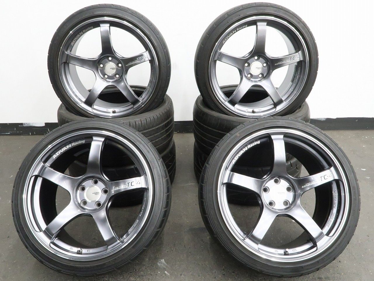 4本 ADVAN Racing TC-4 18インチ 8.5J 9.5J +45 5H PCD100