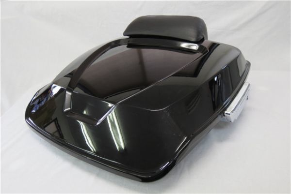 デタッチャブル ラック＆バックレストあり & ツアーパックセット 1997-2008 薄型 チョップツアーパック ラッチ銀×黒