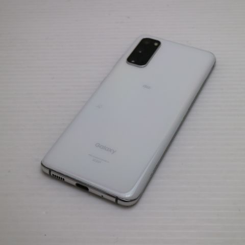 新品同様 SCG01 Galaxy S20 5G クラウドホワイト スマホ 白ロム 土日祝