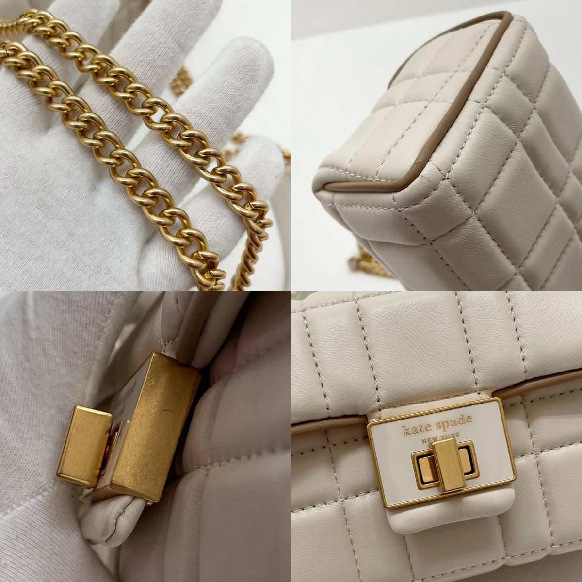 【中古】kate spade NEW YORK | ケイトスペードニューヨーク ショルダーバッグ ホワイト【尾張小牧店】 中古】kate spade NEW YORK | ケイトスペードニューヨーク ショルダー