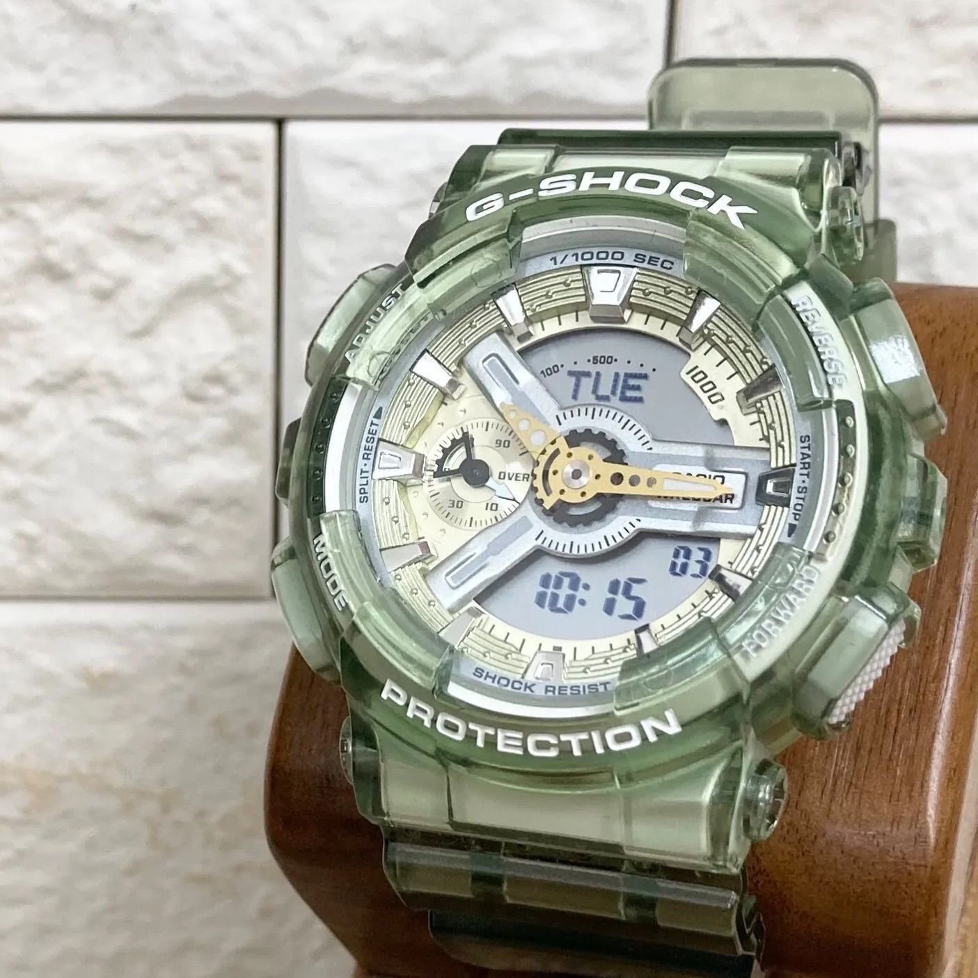 メンズ 【美品】カシオ CASIO GMA-S110GS-3A G-SHOCK Gショック 