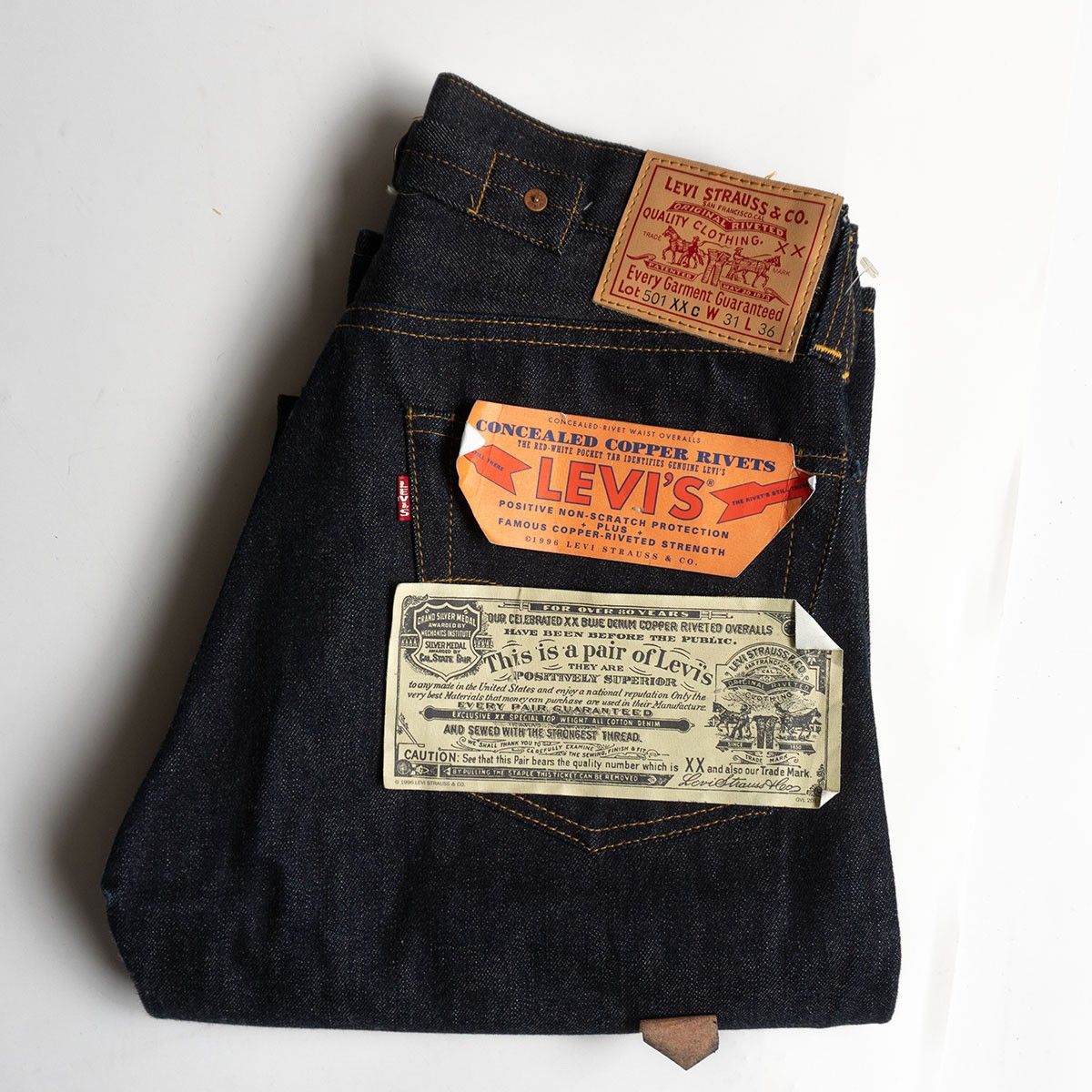 【Dead stock/バレンシア製】 LEVI´S 【501XXC ビッグE デニムパンツ 】31×36 リーバイス 555 アメリカ製 wsm 26020223