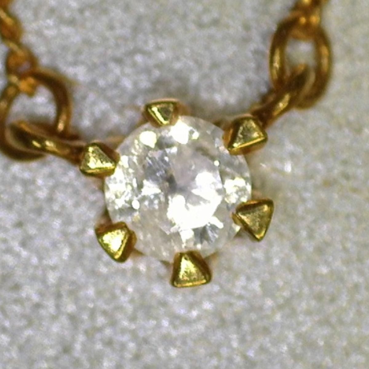 K18 0.13ct ダイヤ ネックレス ゴールド - メルカリ