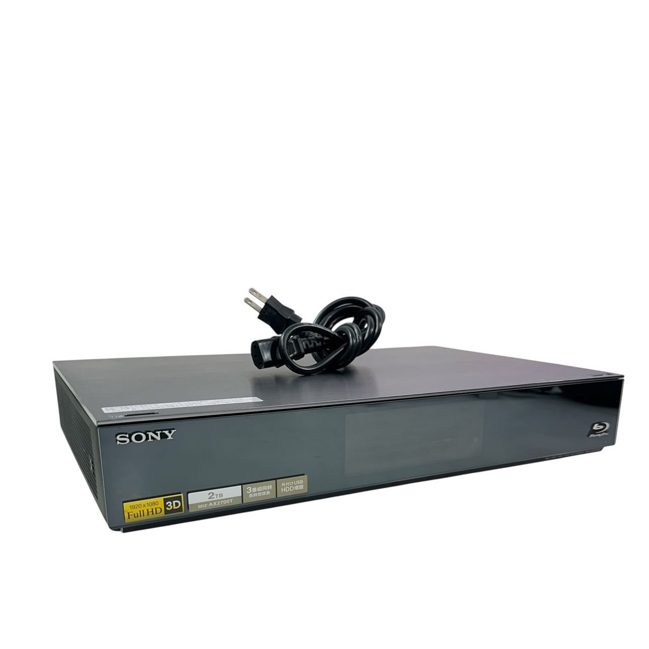 動作品/初期化済み】SONY/ソニー ブルーレイレコーダー BDZ-AX2700T