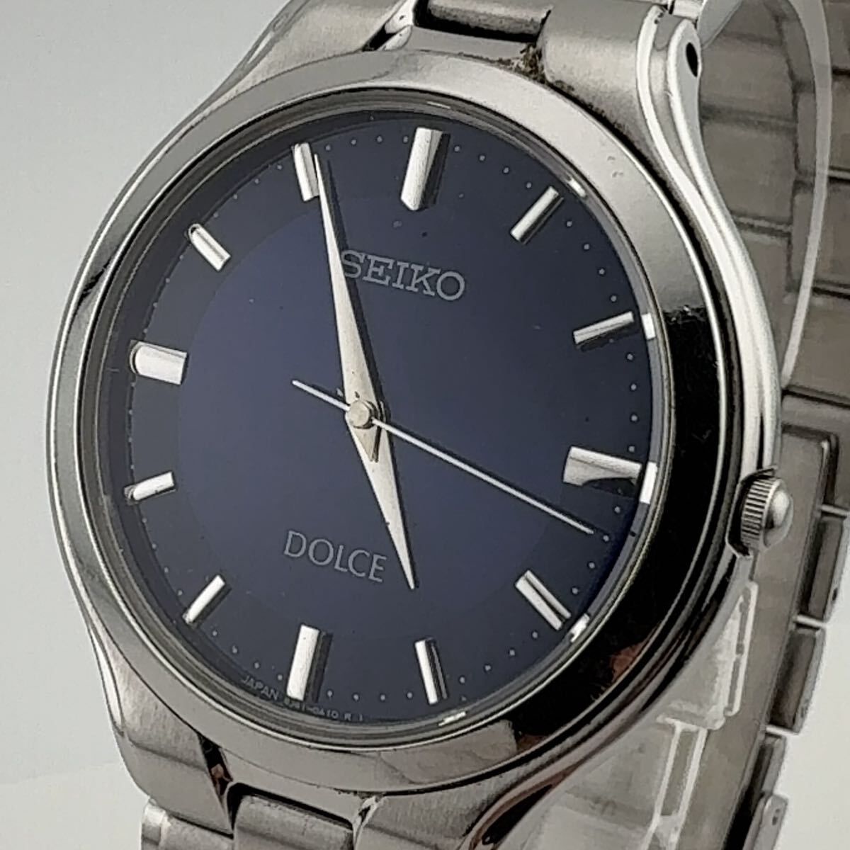 メンズ SEIKO 8J41-0A10 セイコー DOLCE ドルチェ クォーツ ネイビー 