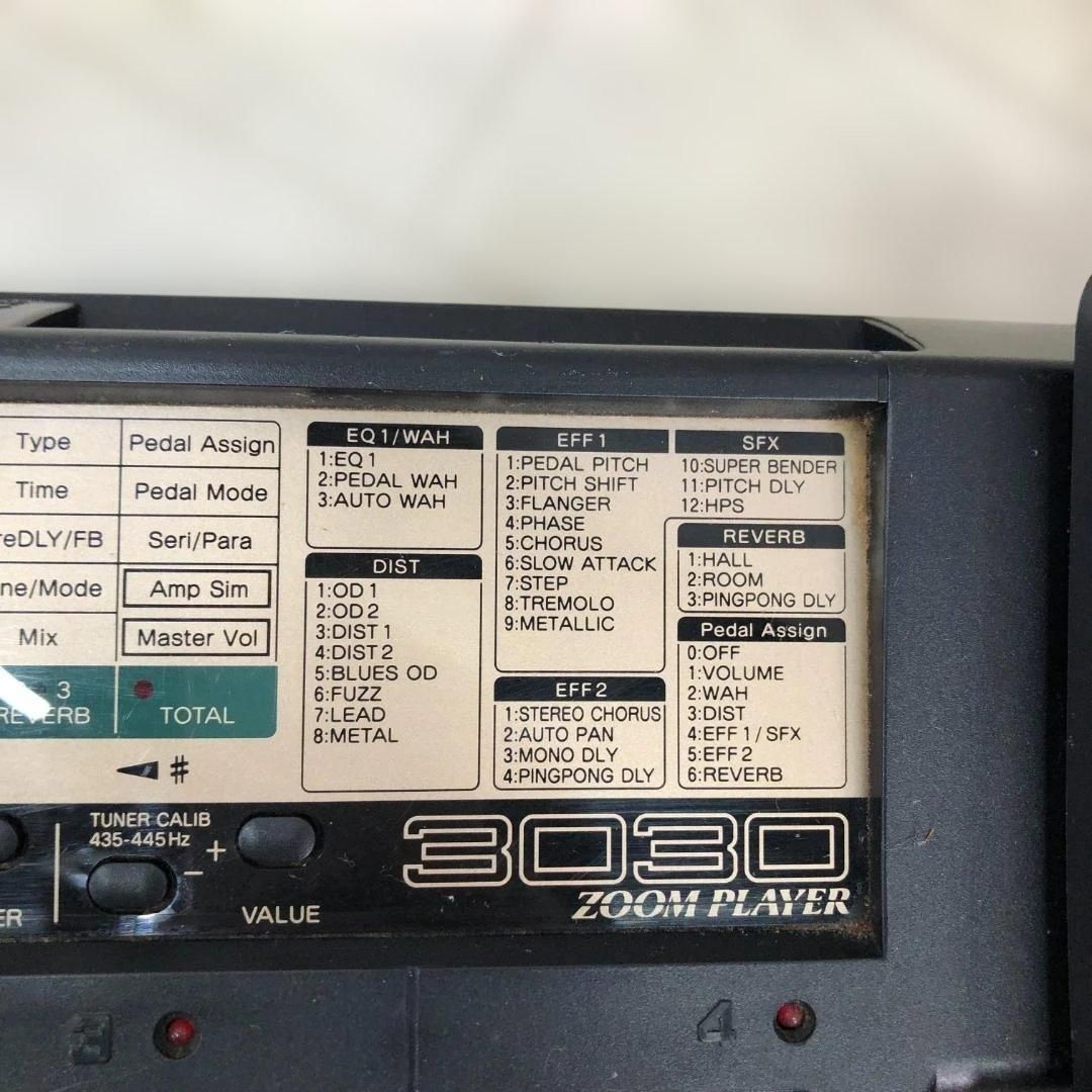 ZOOM 3030 マルチエフェクター ZOOM PLAYER 90年代 名機