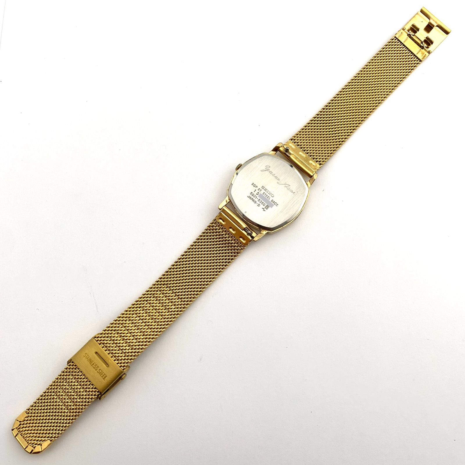 中古】SEIKO Yasuwa Asai 5931-5350 クォーツ 腕時計 ゴールド - メルカリ