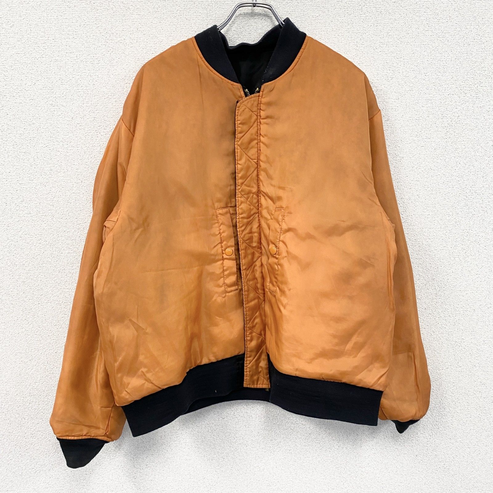 古着 used MA-1/ブルゾン フライトジャケット リバーシブル 黒