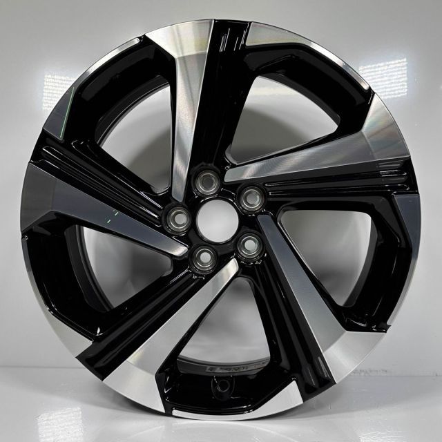 ライズ ハイブリッド A202A 純正 黒×ポリッシュ アルミホイール×1本 17インチ 6J PCD100 5穴 ハブ径54 +40 42611-BW180 良品 管理34348