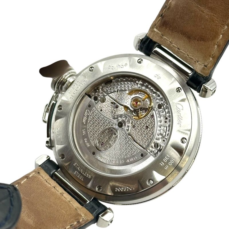 カルティエ Cartier パシャ グリッド 38mm W3104055 シルバー ステンレススチール 自動巻き メンズ 腕時計