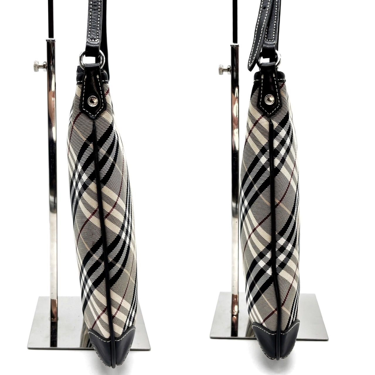 良品】Burberry バーバリー ノバチェック ショルダーバッグ キャンバス