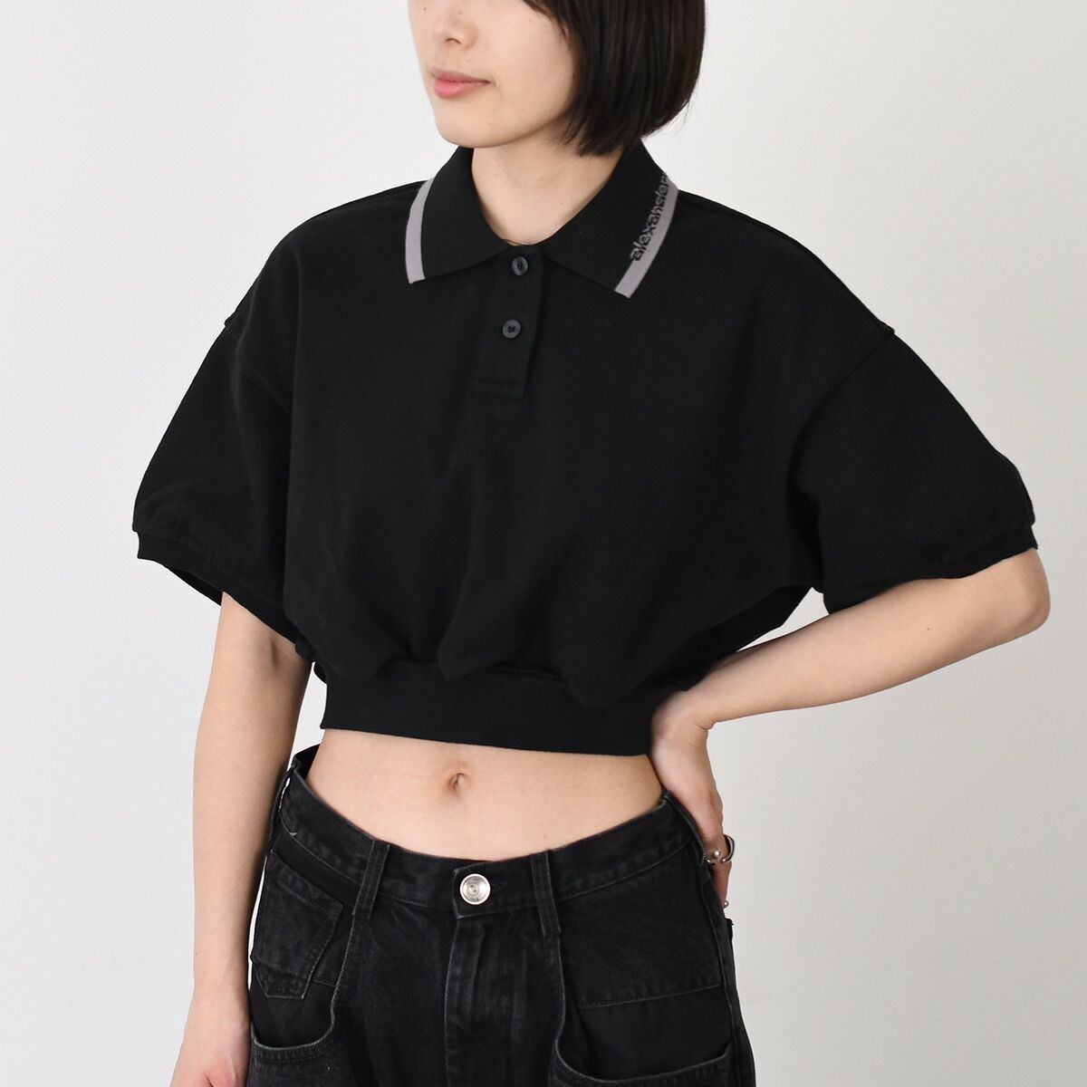 アレキサンダーワン　ポロシャツ　トップス Alexander Wang アレキサンダーワン トップス クロップド シンチ