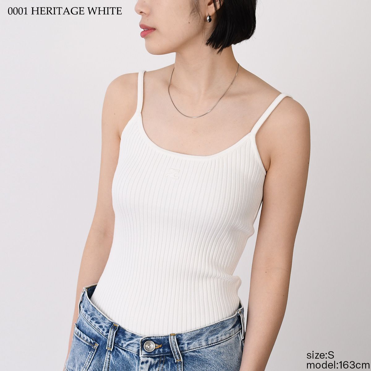 Courreges クレージュ キャミソール トップス REEDITION リ