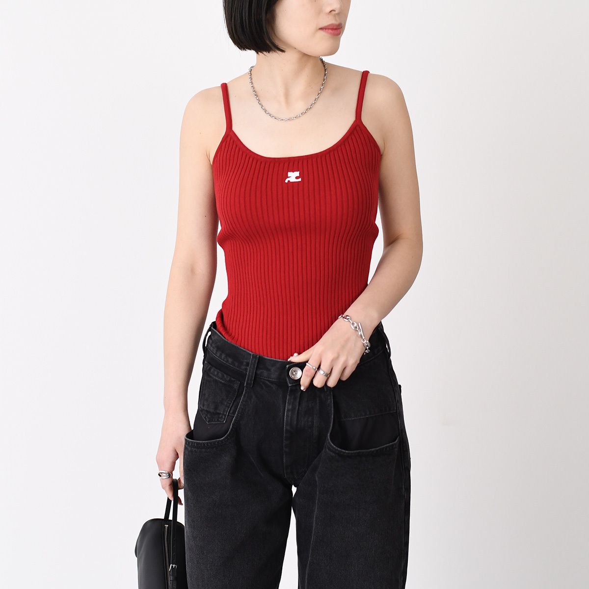 Courreges クレージュ キャミソール トップス REEDITION リ
